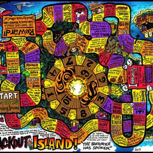 "Blackout Island" Gameboard Print