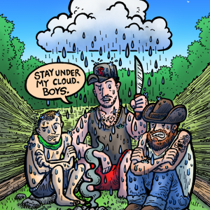 "Cloudy with a Chance of Boston Rob" Survivor WaW Episode 5 Print