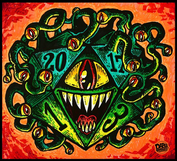 "D20 Beholder" Print