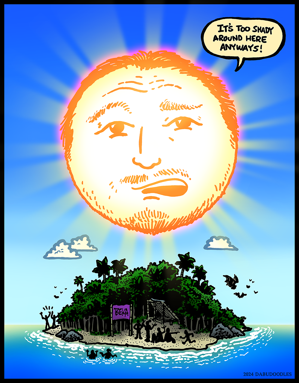 Survivor Season 47 comics by Erik Reichenbach DabuDoodles.