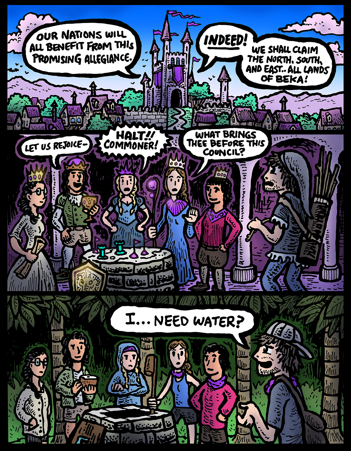 Survivor Season 47 comics by Erik Reichenbach DabuDoodles.